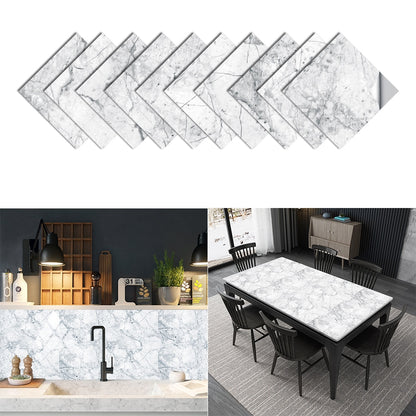 Marble Pattern Peel & Stick Tile Stickers (10 Pack)